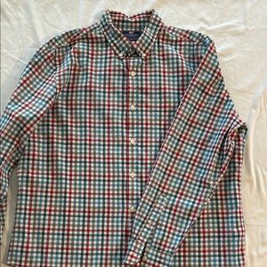Vineyard Vines Plaid Button-Down Shirt in Red, Blue & Green